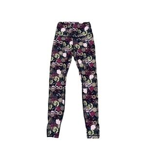 Lululemon‎ Wunder Under Flurolace Multicolor Floral Allover Print Leggings